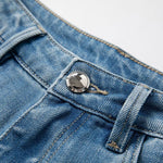 Organza Patchwork Floral-Embroidered Bootcut Jeans