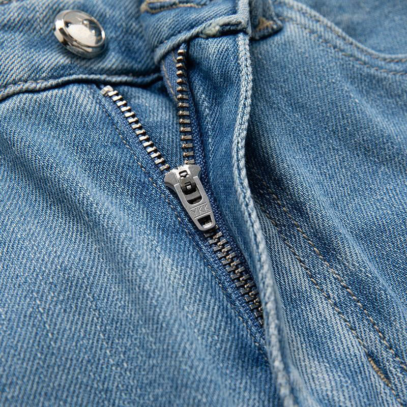 Organza Patchwork Floral-Embroidered Bootcut Jeans