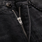 Pearl-Beaded & Rhinestones-Transferred Embroidered Jeans