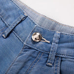 Butterfly Floral Embroidered Cut-Outs Ombré Jeans