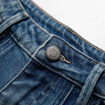 Floral Embroidered Cut-Out Baggy Jeans