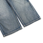 Men's Wide-Leg Pleated Jeans