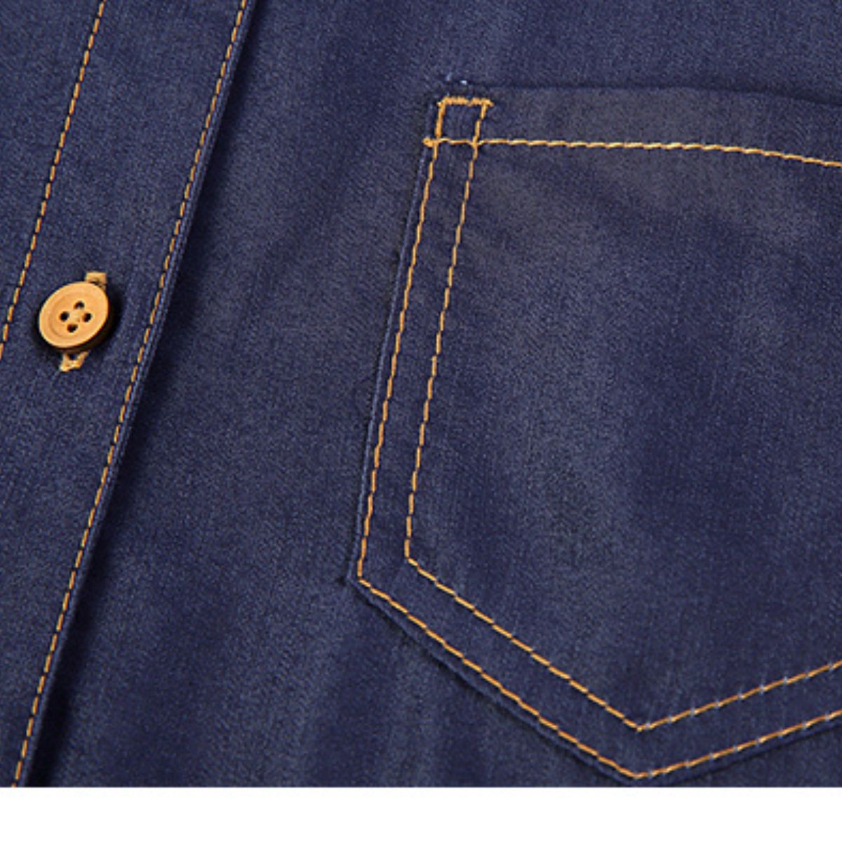 Oversized Pleated Denim Midi Shirtdress