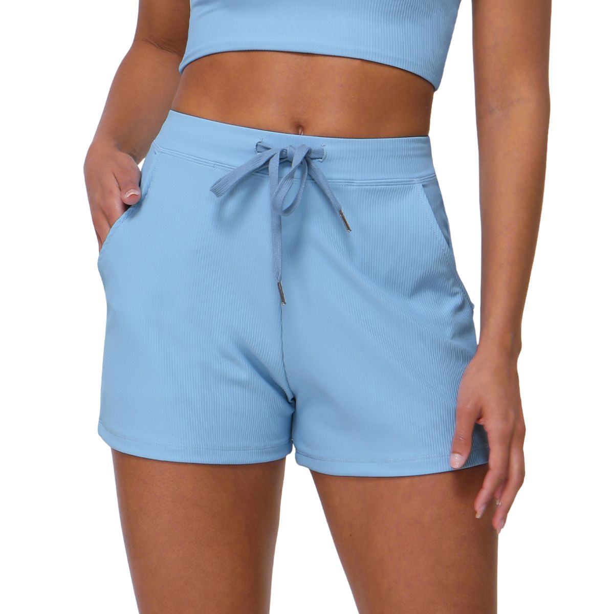 Women's Relaxed-Fit Ribbed Shorts