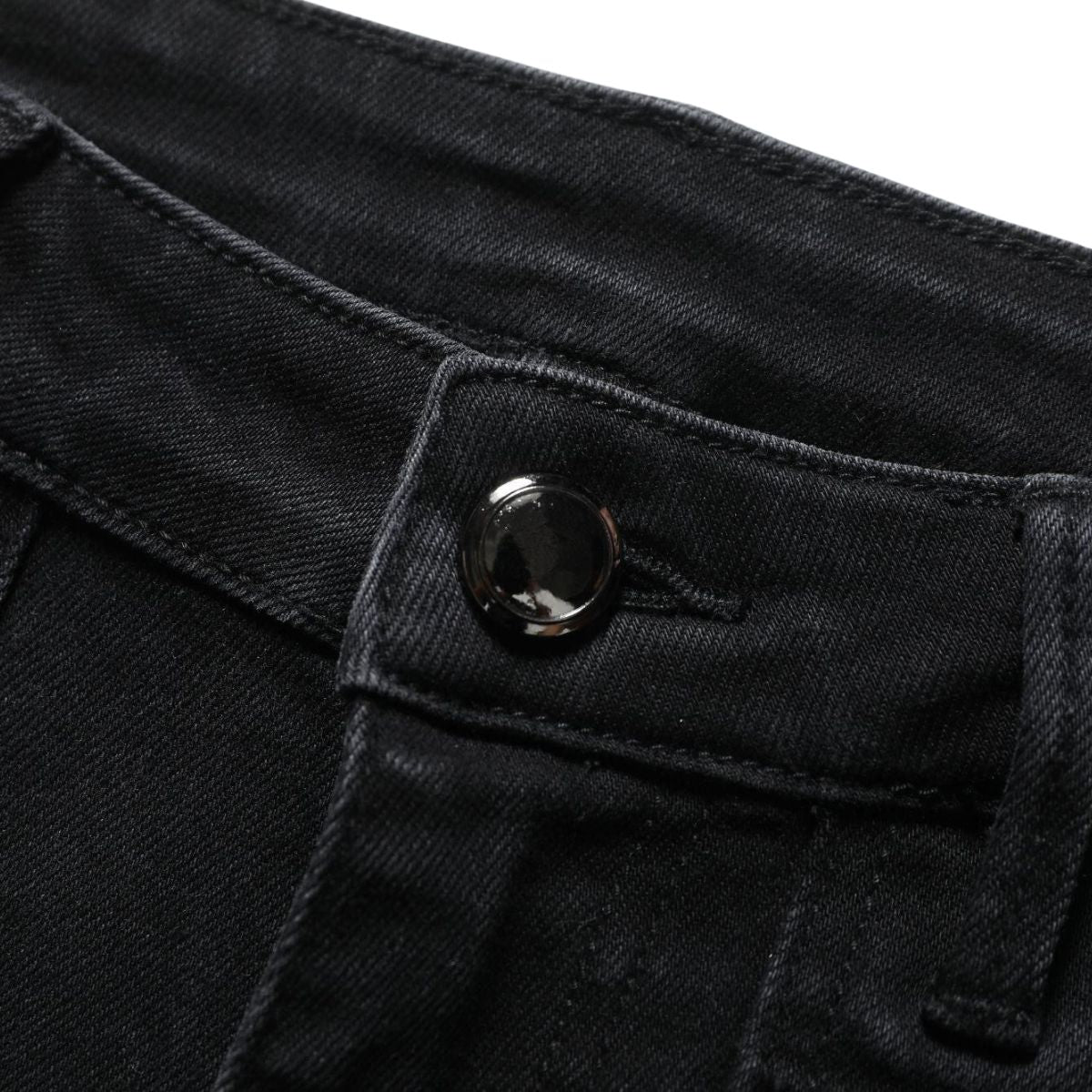 Pearl-Embellished Embroidered Patchwork Cut-Out Jeans