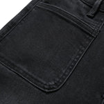 Pearl-Embellished Embroidered Patchwork Cut-Out Jeans