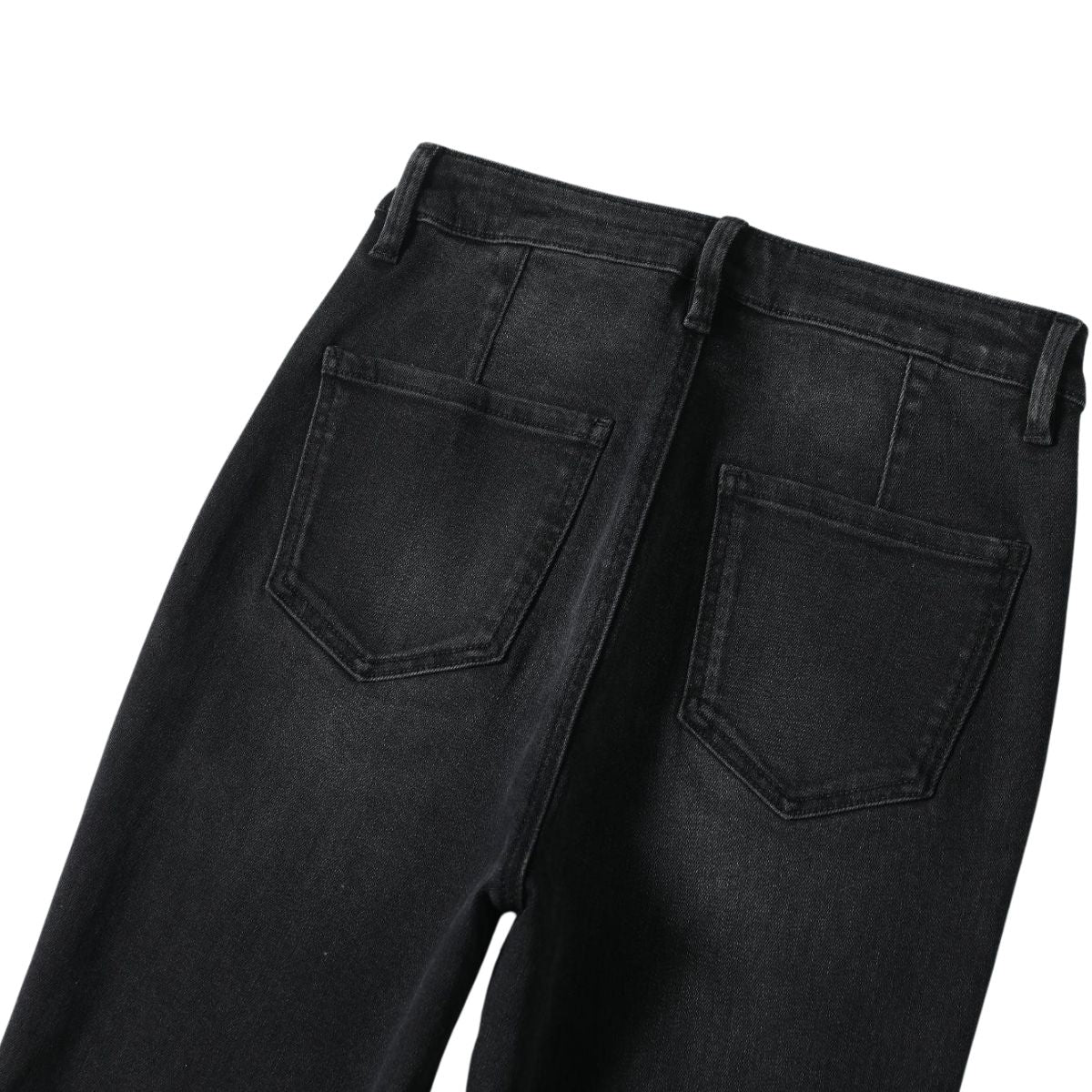 Pearl-Embellished Embroidered Patchwork Cut-Out Jeans