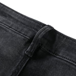 Pearl-Embellished Embroidered Patchwork Cut-Out Jeans