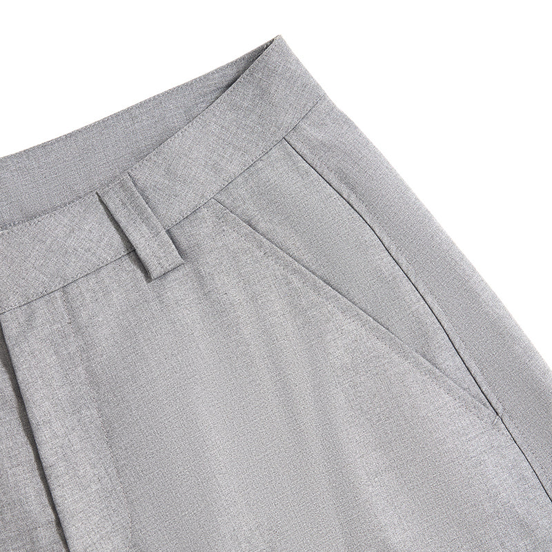 Pleated Barrel Fit Trousers