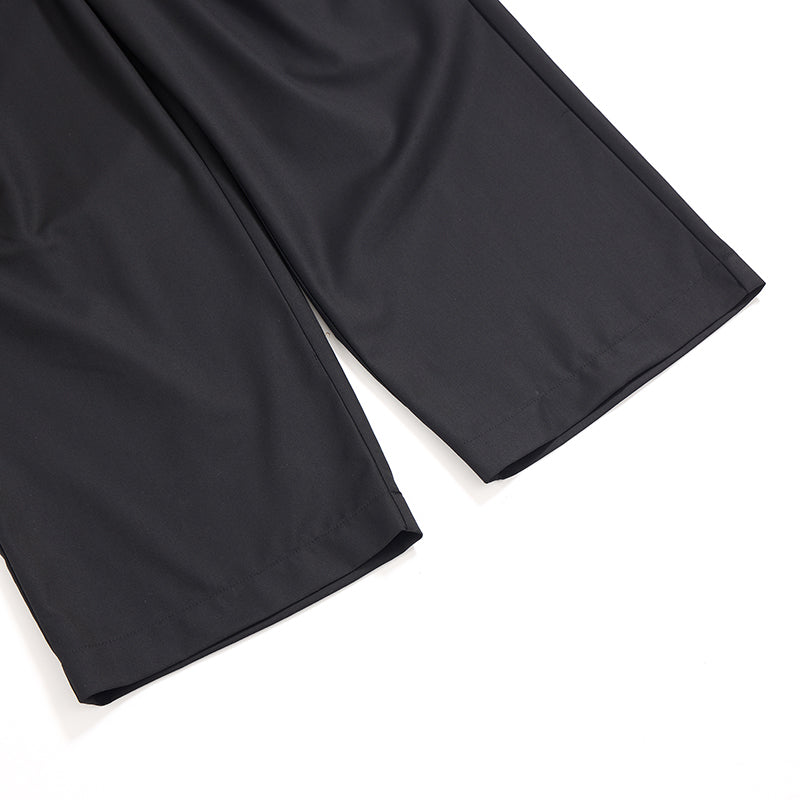 Pleated Wide-Leg Trousers