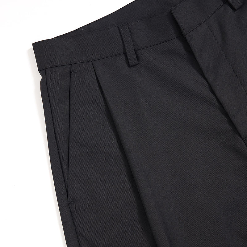 Pleated Wide-Leg Trousers