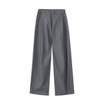 Pleated Wide-Leg Trousers