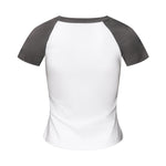 Raglan Cotton Pleated-Waist Tee 150gsm