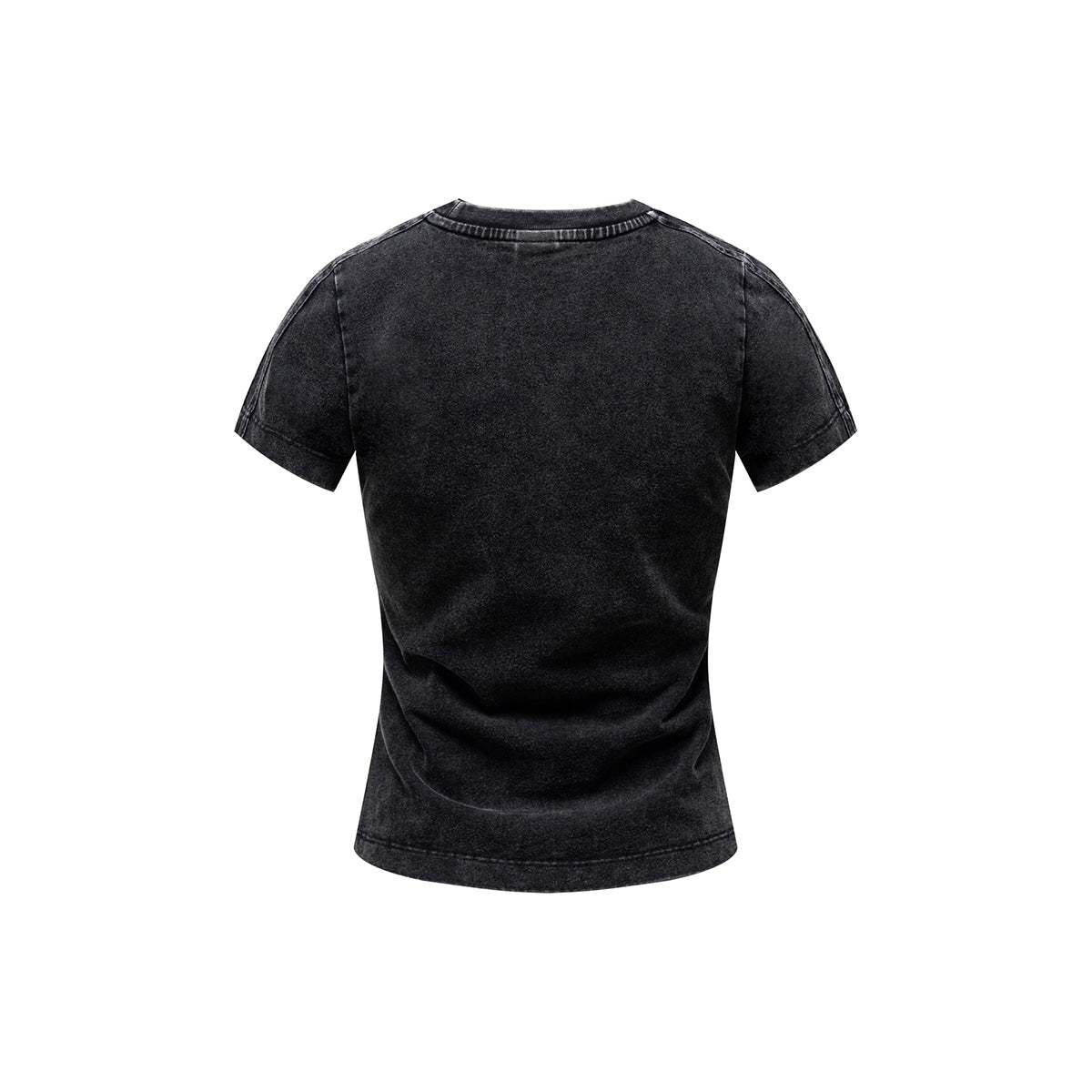 Washed Cotton Pleated Waist Tee 285gsm