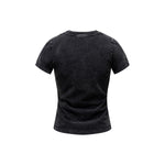 Washed Cotton Pleated Waist Tee 285gsm