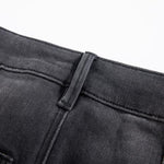 Pearl-Frog Embroidered Wide-Leg Jeans