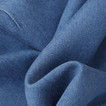 Short-Sleeve Denim Midi Shirtdress