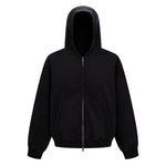 Vintage Oversized Full Zip Kangaroo Pocket Hoodie