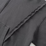 Distressed Vintage Wash Zip Up Hoodie