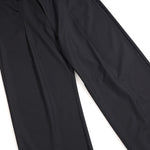Wide Leg Single Pleat Trousers