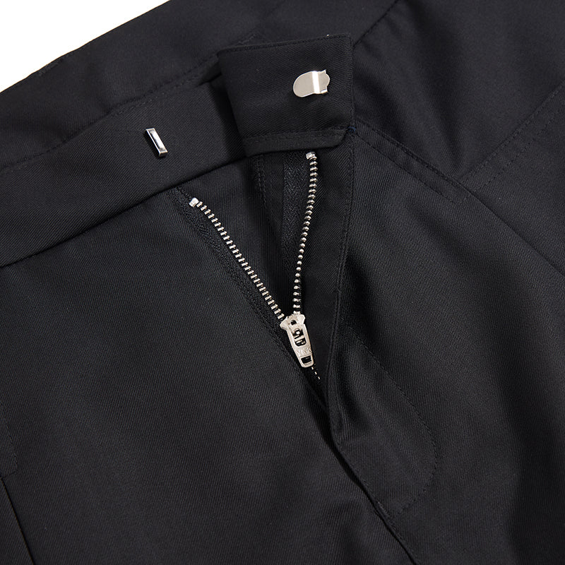 Wide Leg Single Pleat Trousers