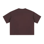 Plain Color Boxy Cotton T Shirt 230gsm