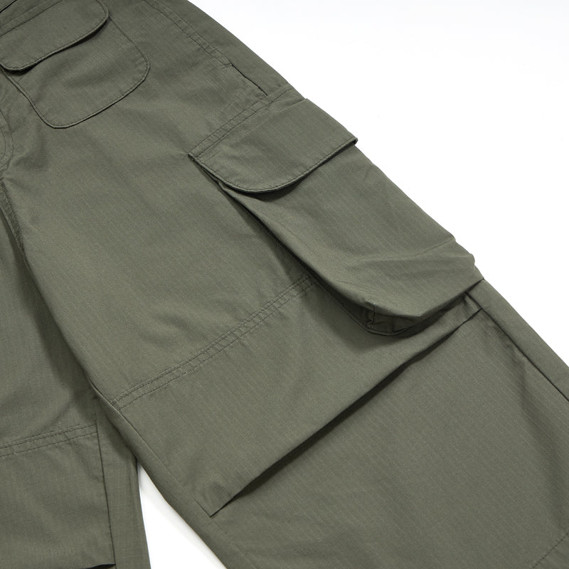 Straight Leg Cargo Cropped Pants