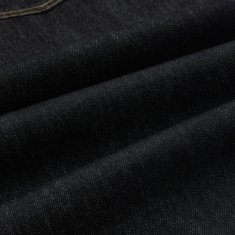 Black Selvedge Denim Cropped Pants