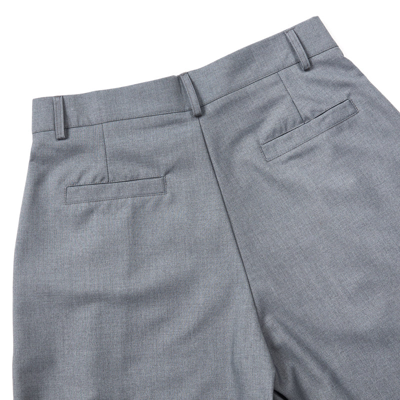 Double Pleat Relaxed Fit Bermuda Shorts