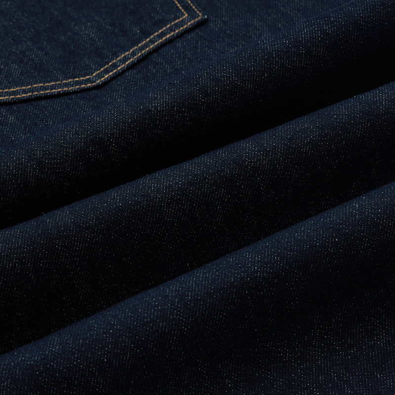 Barrel-Leg Selvedge Denim Cropped Pants