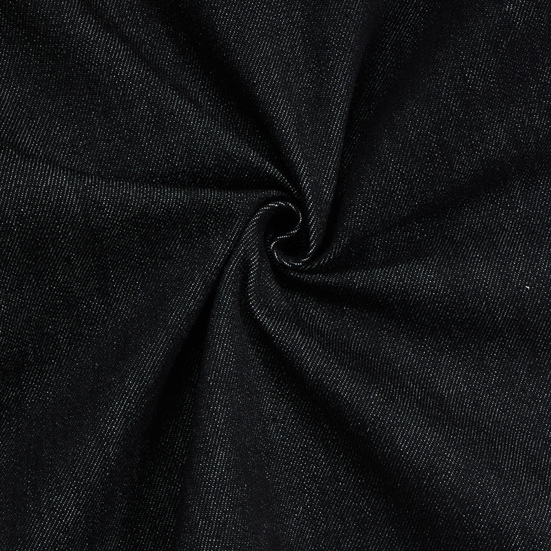 Black Selvedge Denim Cropped Pants