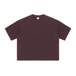 Plain Color Boxy Cotton T Shirt 230gsm