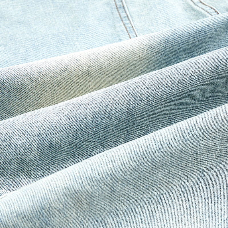 Baggy Cargo Denim Cropped Pants