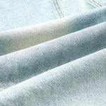 Baggy Cargo Denim Cropped Pants