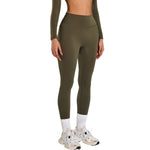 Solid Color Quick-Dry Running Leggings