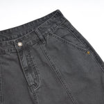 Dark Gray Cargo Cropped Pants