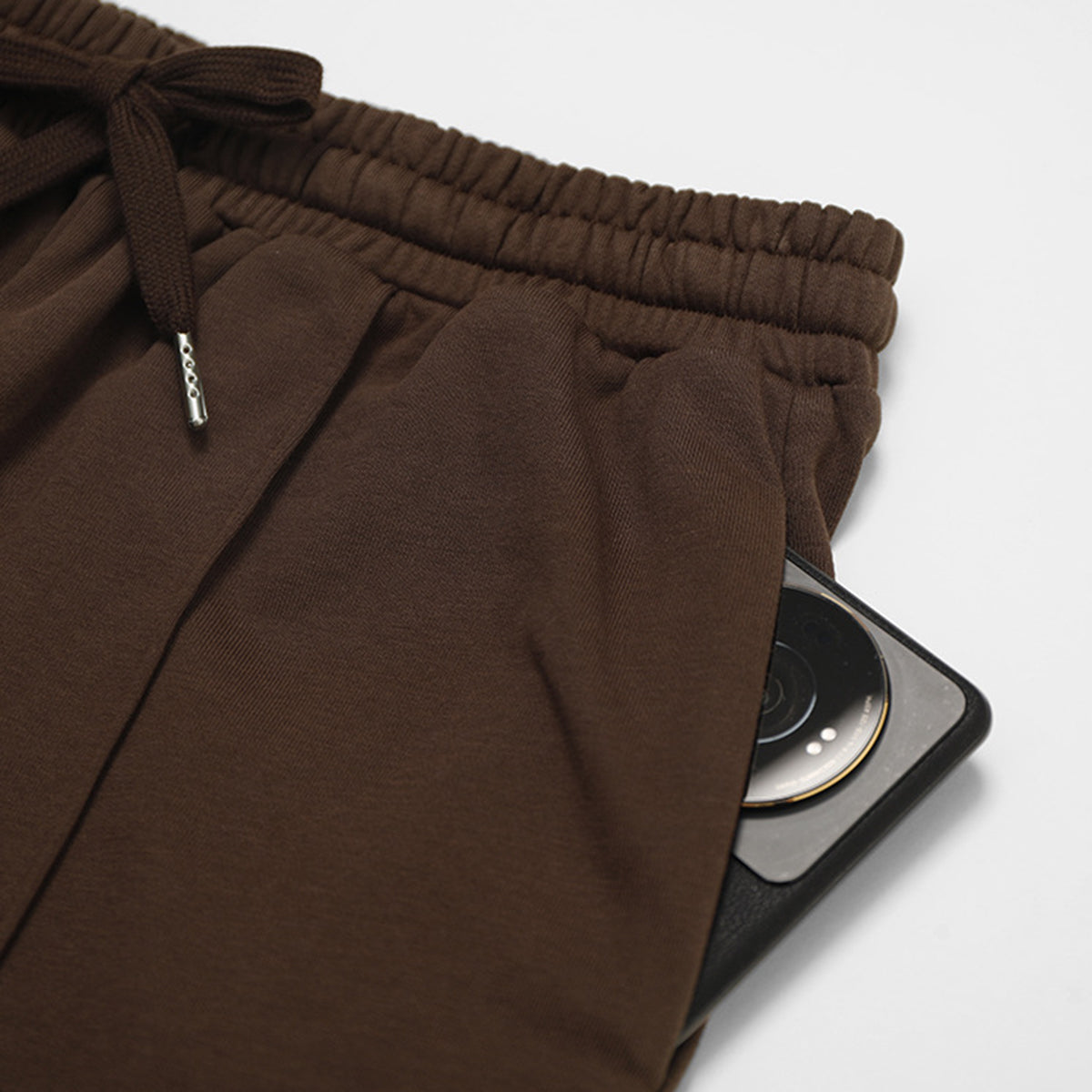 Women's Solid Pleated Cotton Trousers