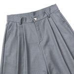 Double Pleat Relaxed Fit Bermuda Shorts