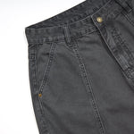 Dark Gray Cargo Cropped Pants