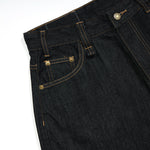 Black Selvedge Denim Cropped Pants