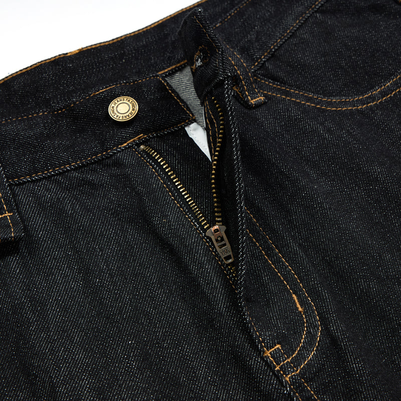 Black Selvedge Denim Cropped Pants
