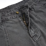 Dark Gray Cargo Cropped Pants