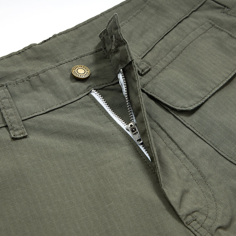 Straight Leg Cargo Cropped Pants