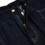Barrel-Leg Selvedge Denim Cropped Pants