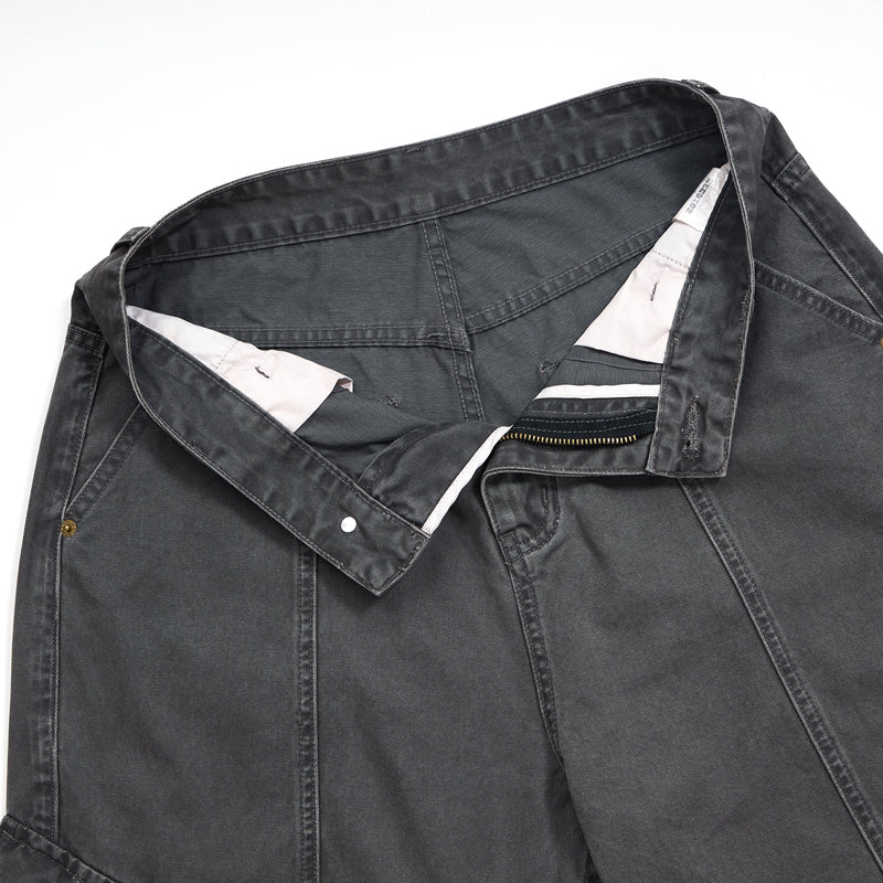 Dark Gray Cargo Cropped Pants