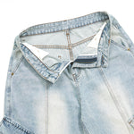 Baggy Cargo Denim Cropped Pants