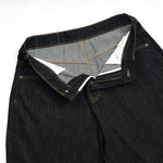 Black Selvedge Denim Cropped Pants
