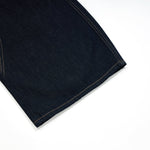 Barrel-Leg Selvedge Denim Cropped Pants