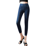 Slim Fit High-Waisted Capri Jeggings