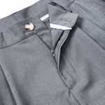 Double Pleat Relaxed Fit Bermuda Shorts